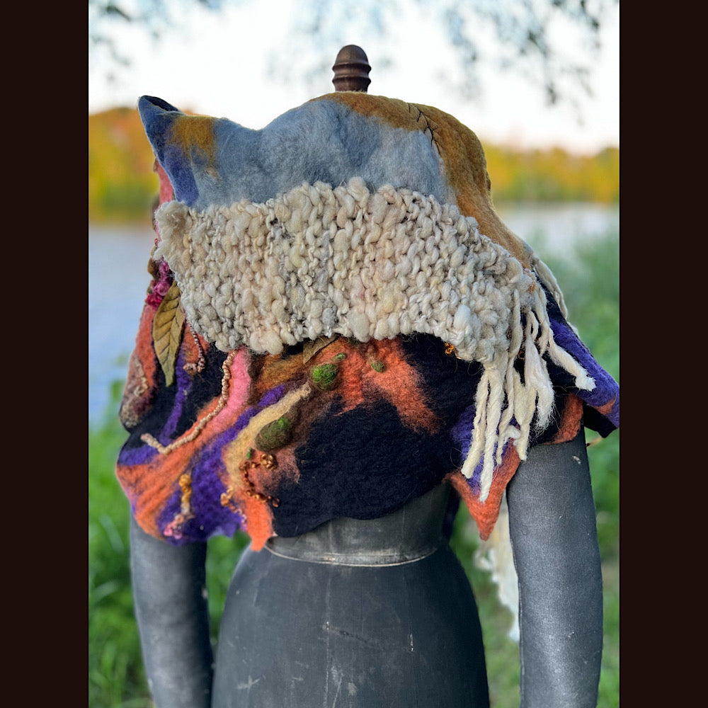 Felted Shawl 86” X 29”