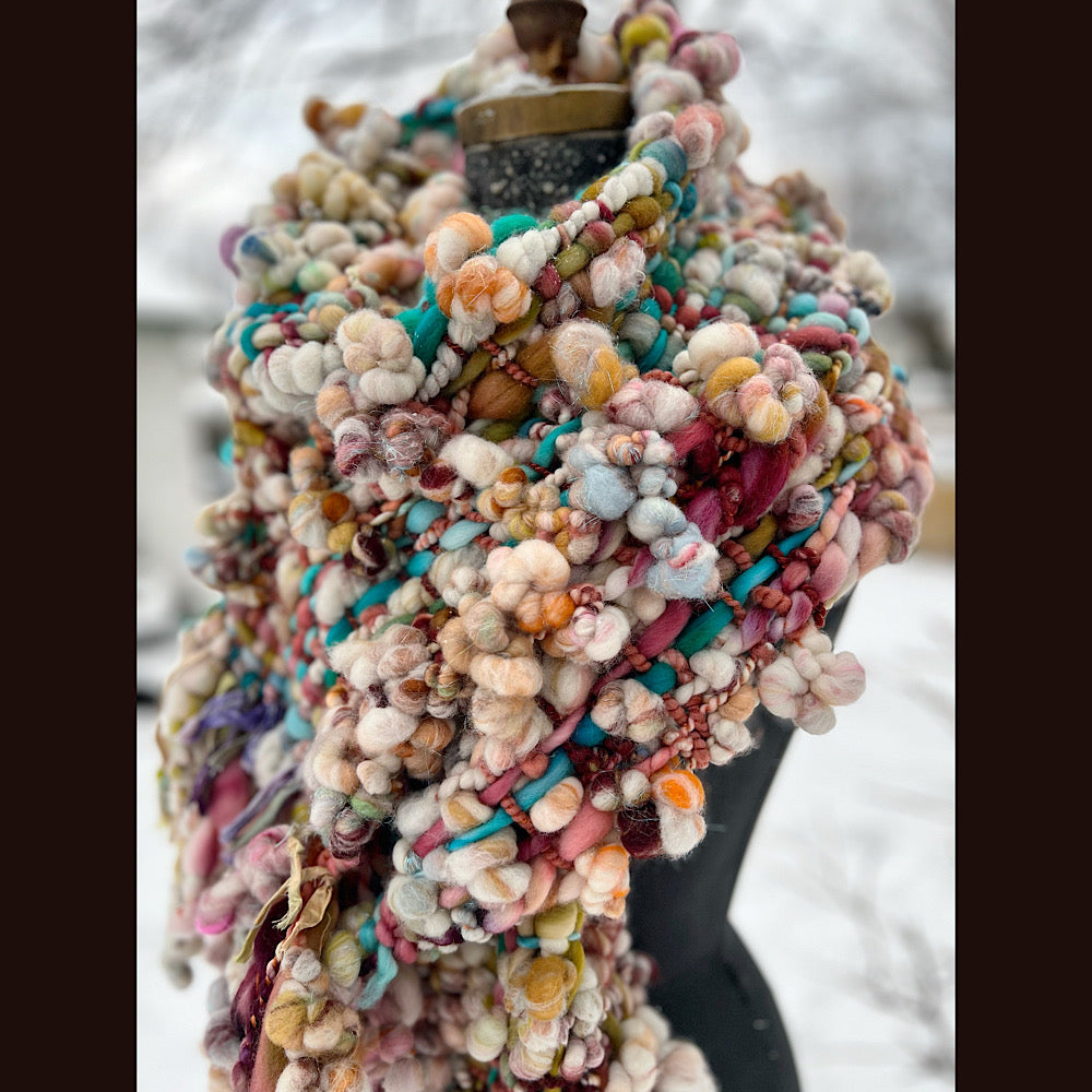 The Golden Rose Scarf 92” X 10”