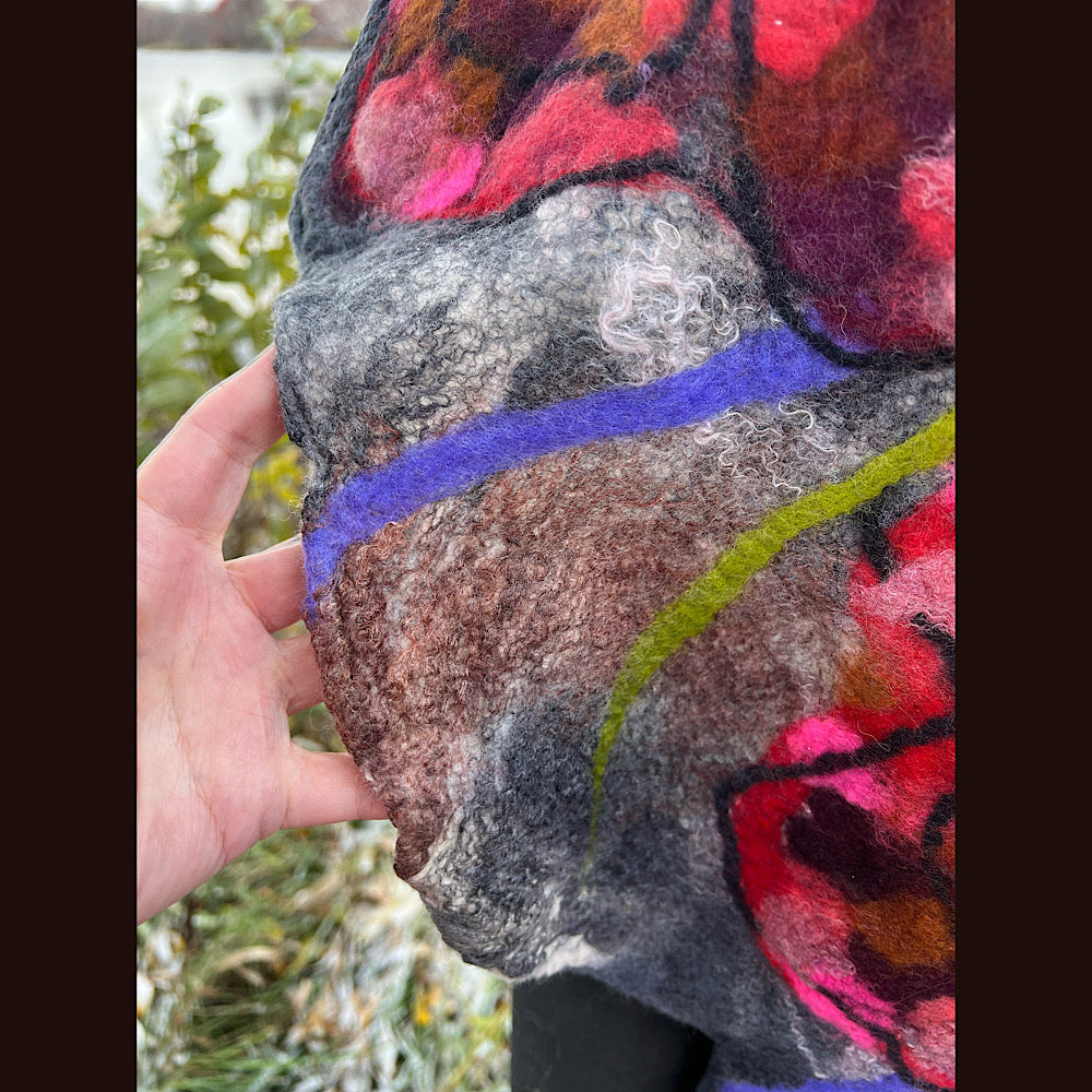 Felted Scarf 77” X 15”