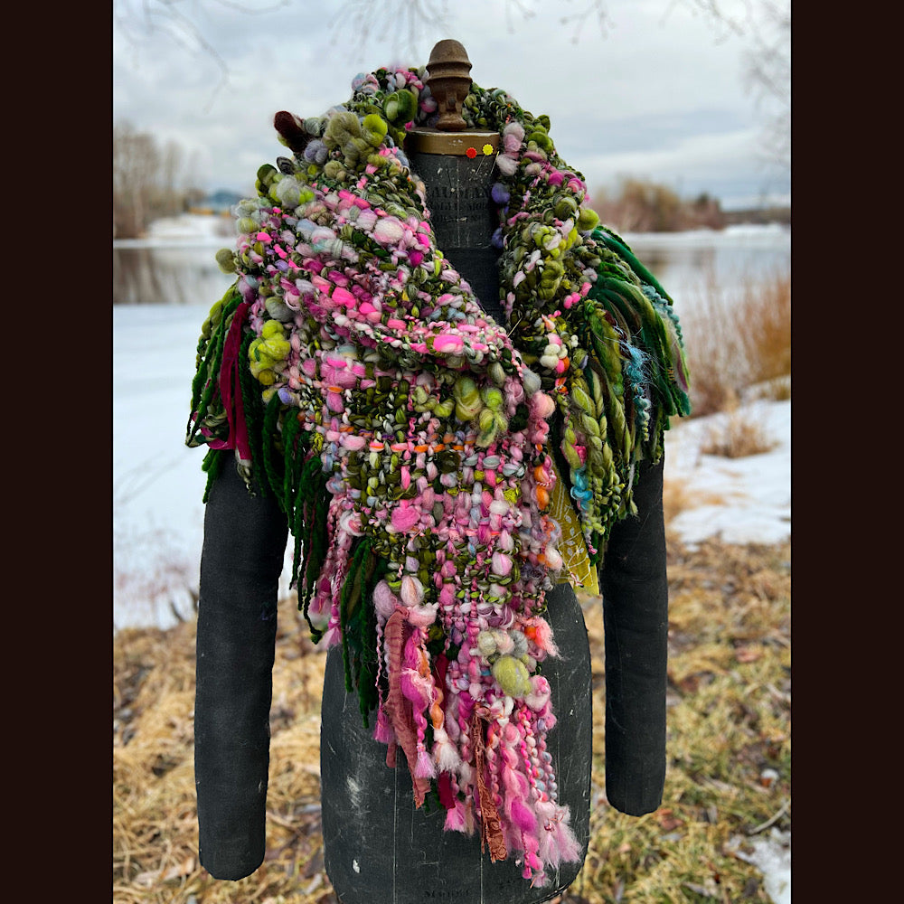 Woven shawl 84” X 37”