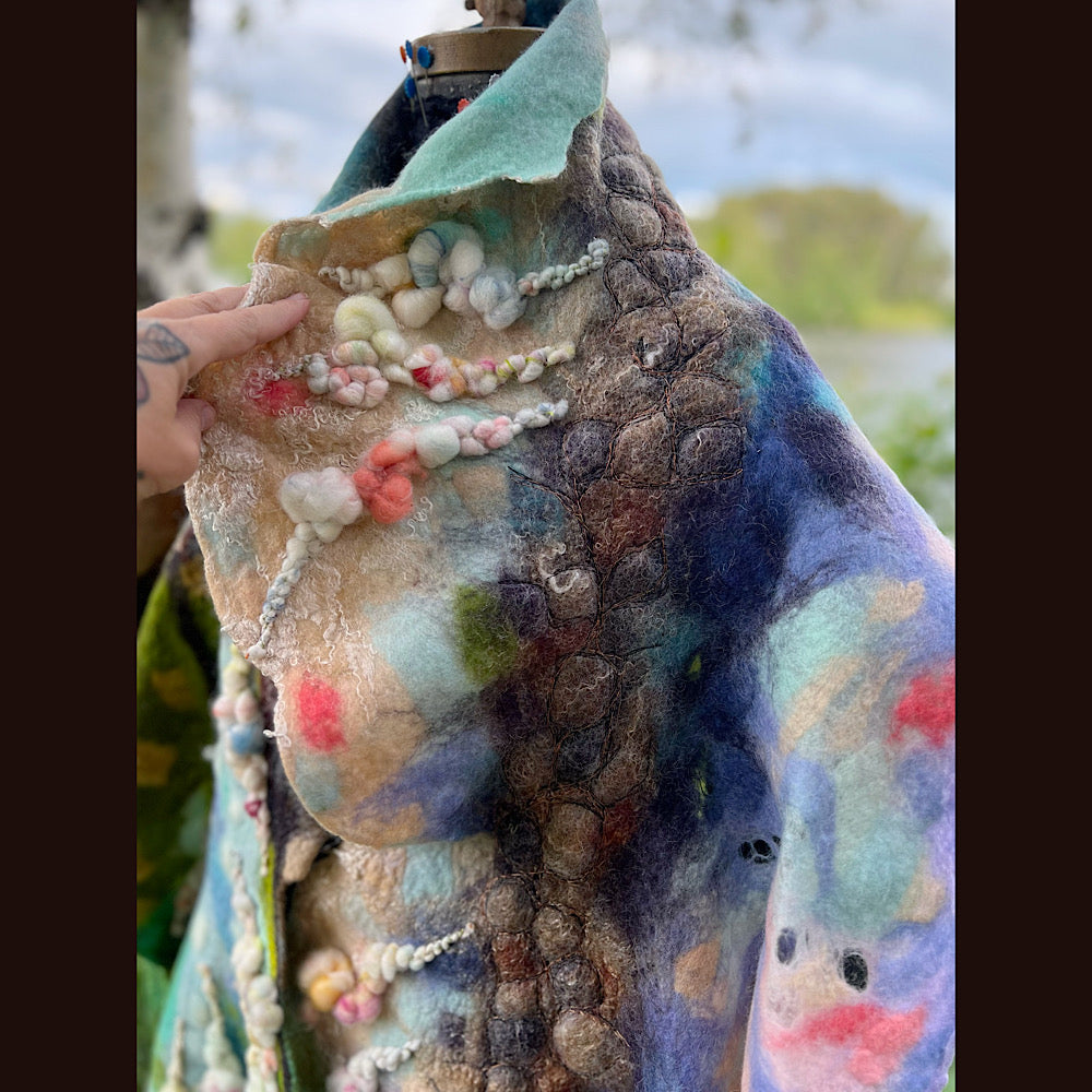 Felted Shawl 90” X 17”