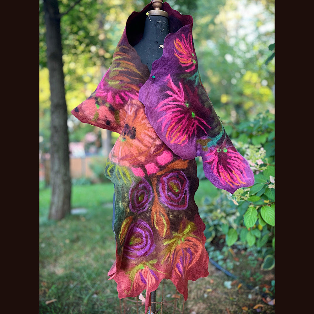 Felted Scarf 80” X 23”