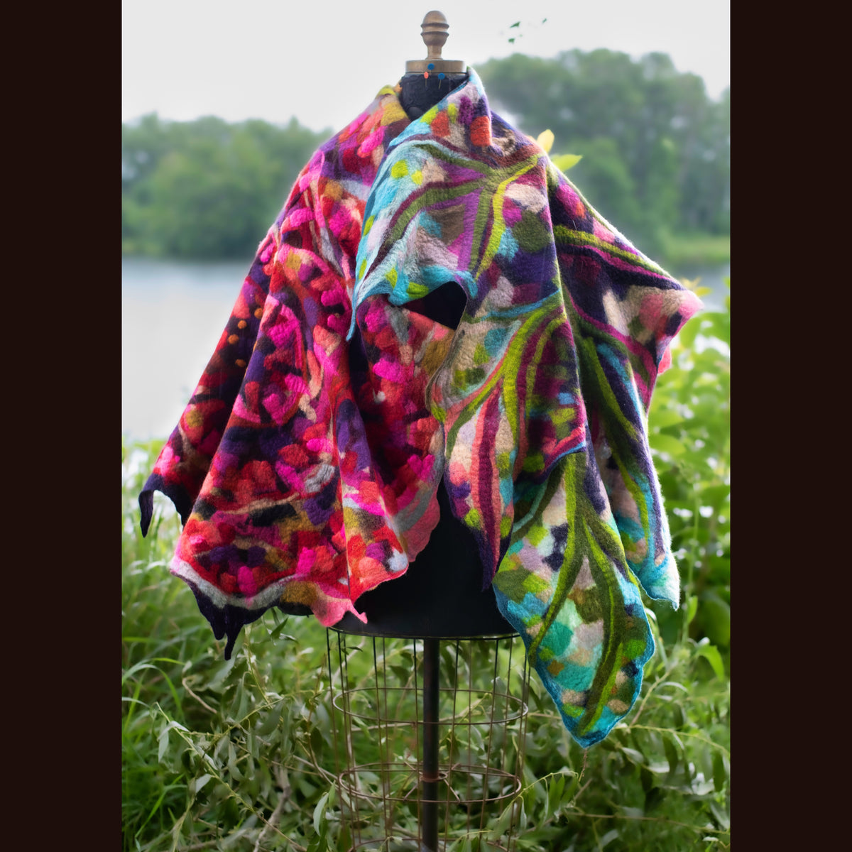 Felted Shawl 80” X 36”