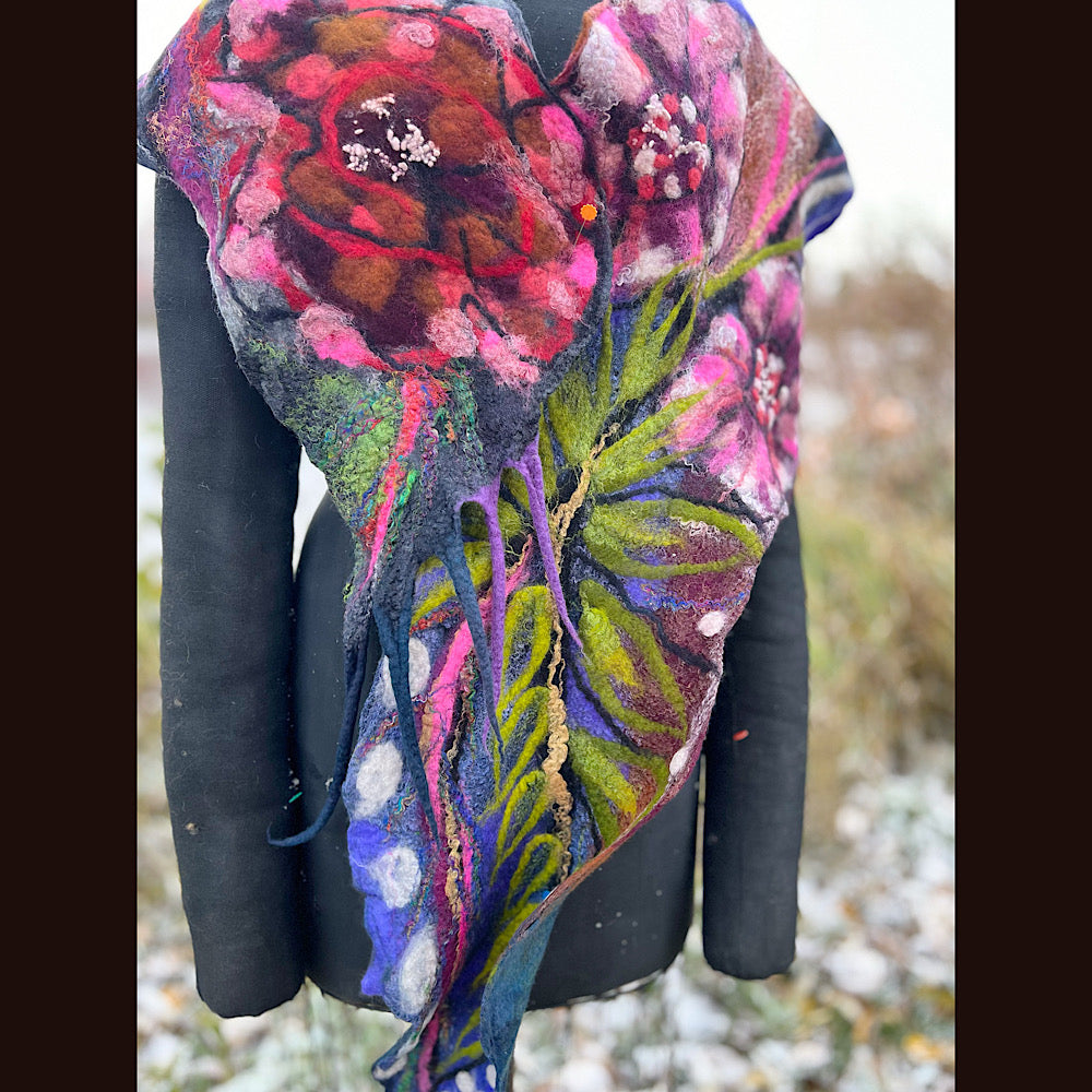 Felted Scarf 77” X 15”