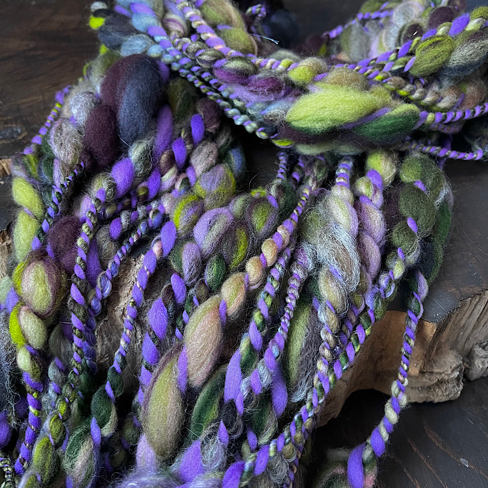 Hand spun  yarn for weaving and knitting