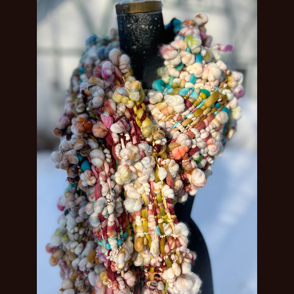 The Golden Rose Scarf 92” X 10”