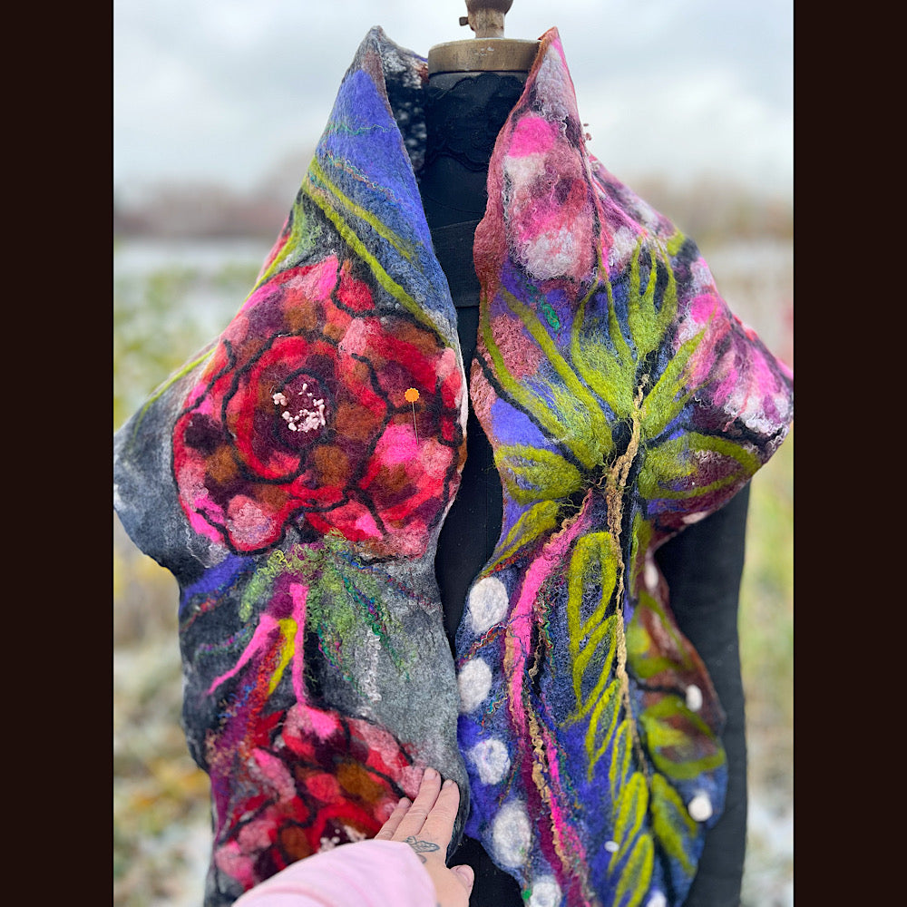 Felted Scarf 77” X 15”