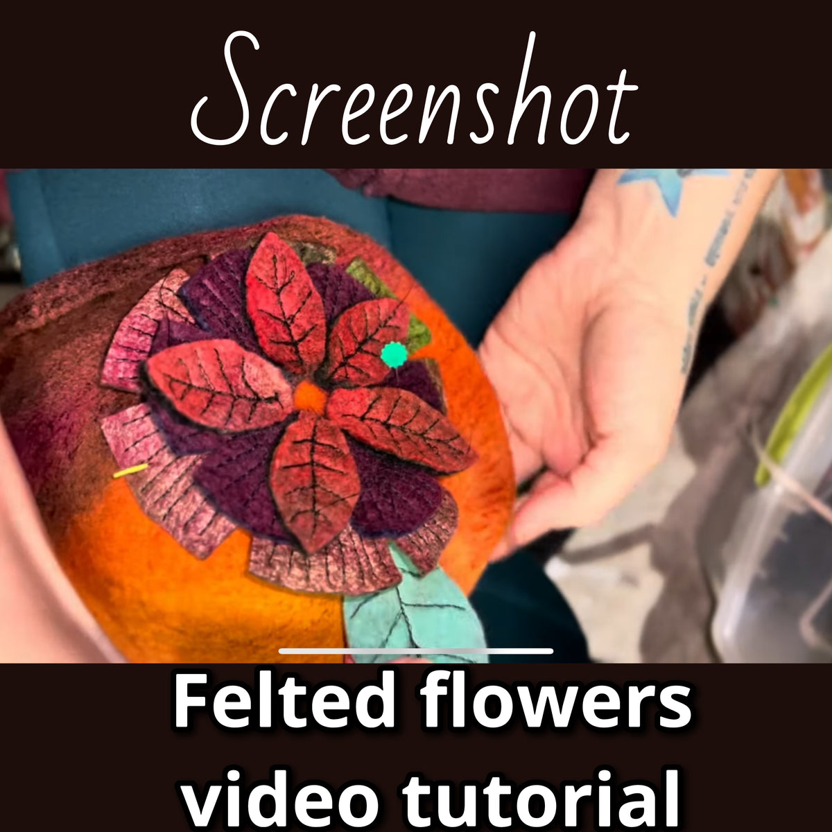 How I felt my flowers video tutorial