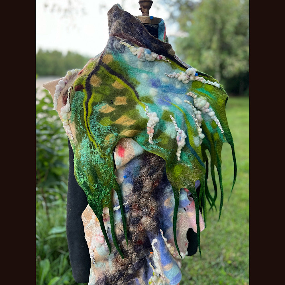 Felted Shawl 90” X 17”