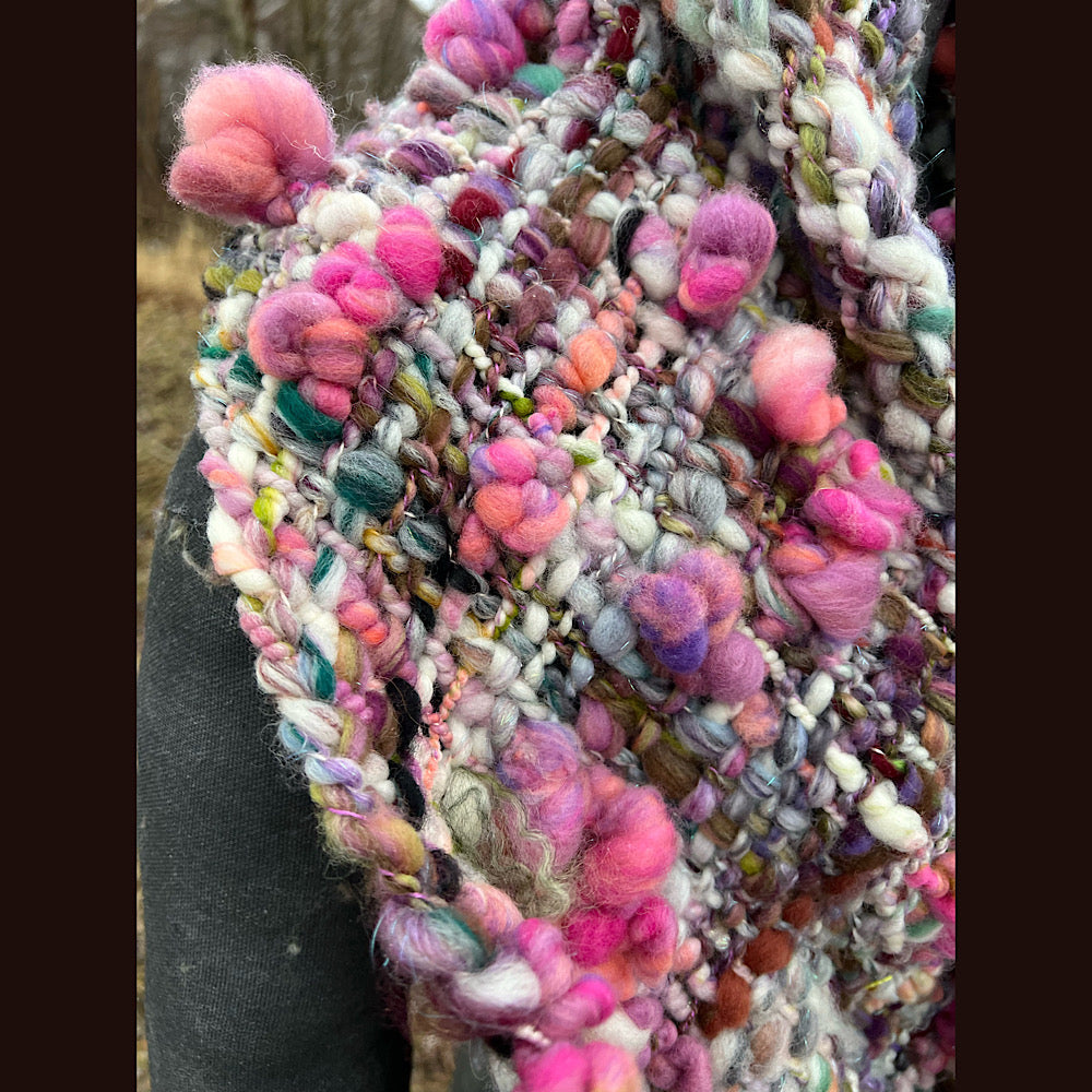 Spring Woven scarf 67” X 11”
