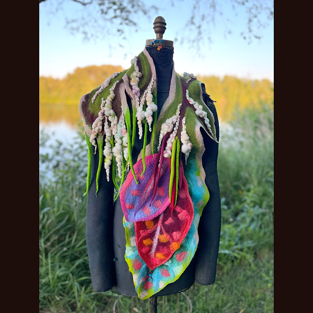 Felted Scarf 62” X 12”