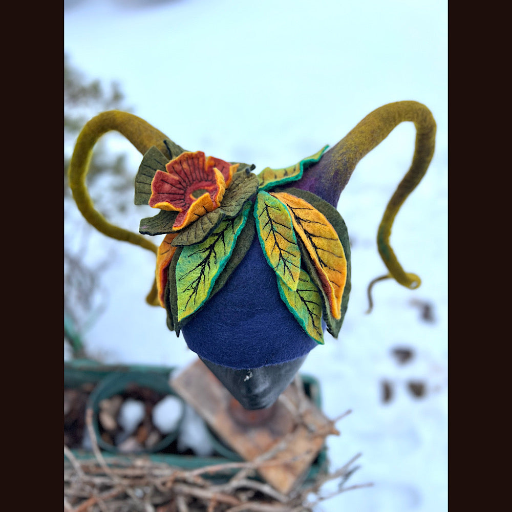 Mischievous Elf felted hat size 22” small