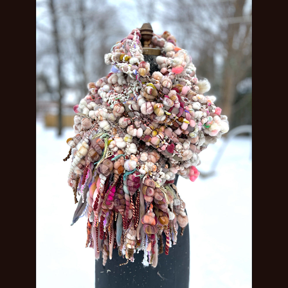 The Golden Rose Scarf 102” X 10” 1.7 pound!