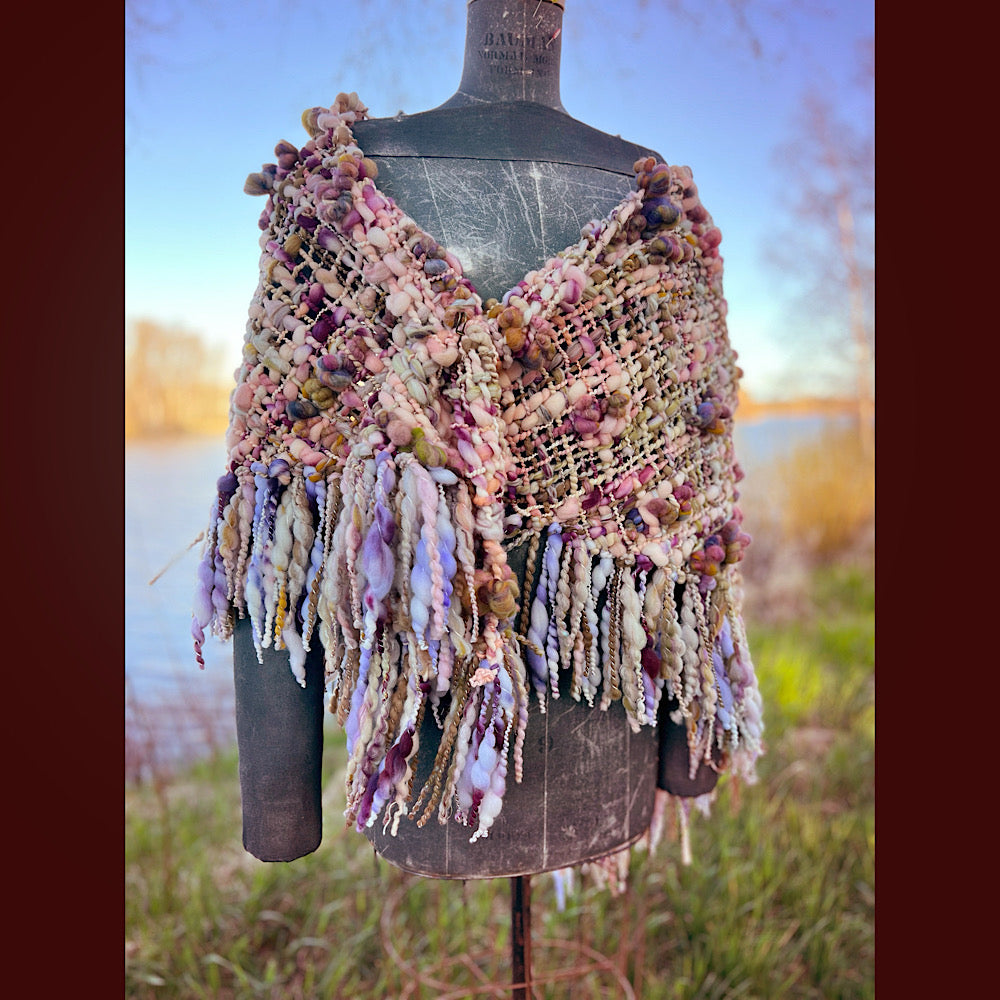 Woven shawl 82” X 36” 1 pound