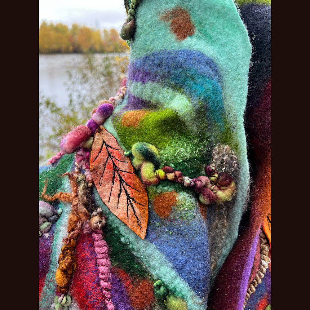Felted Scarf 68” x 15”