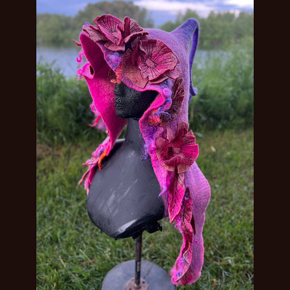 Fairy felted hood size medium