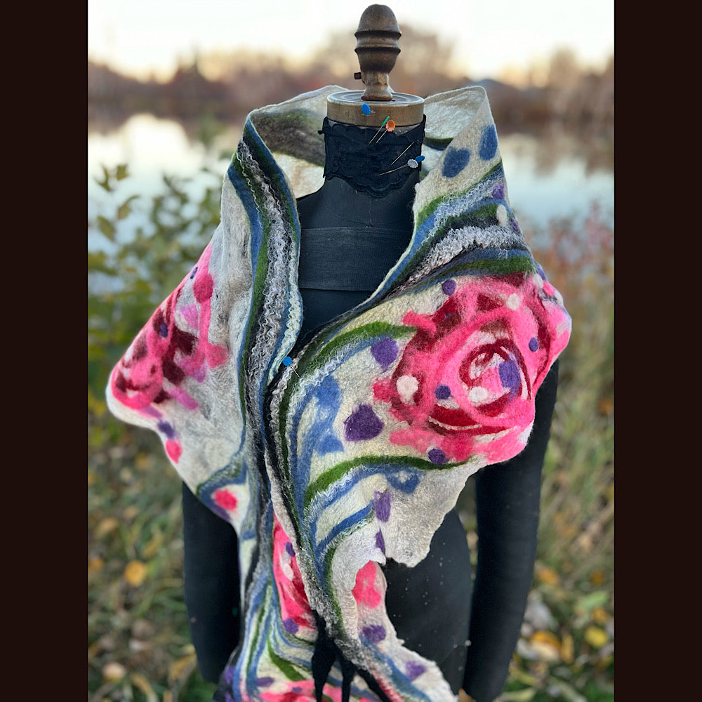 Felted Scarf 82” X 13”