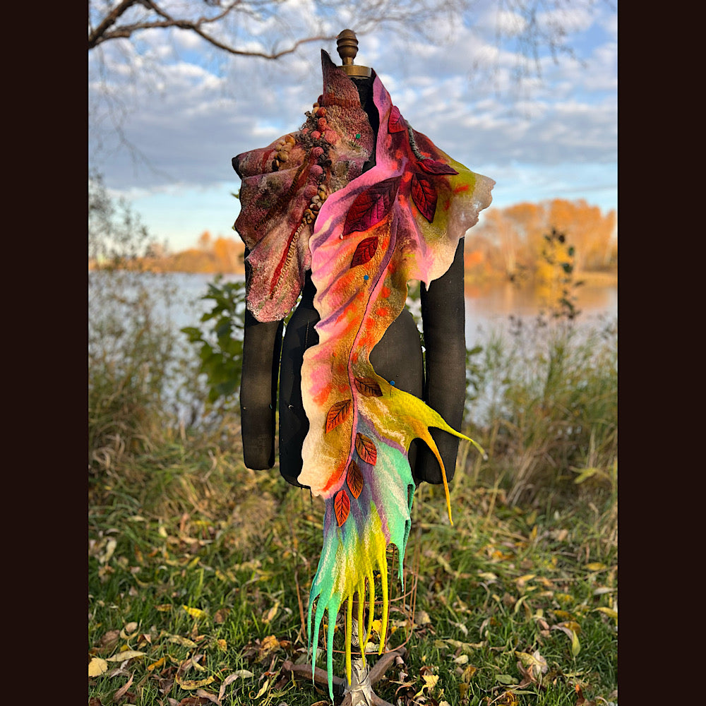Felted Scarf 74” X 15”