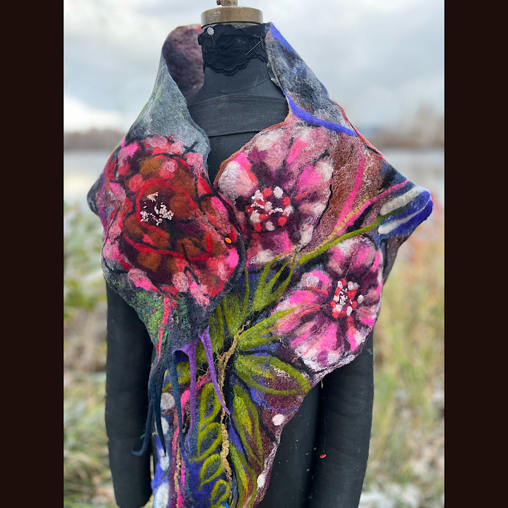 Felted Scarf 77” X 15”