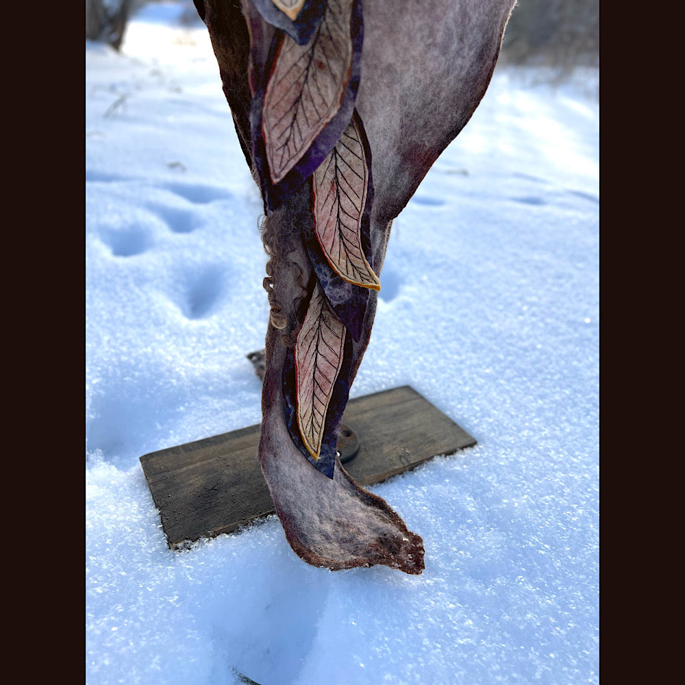 L’esprit des bois felted hood size 24” large