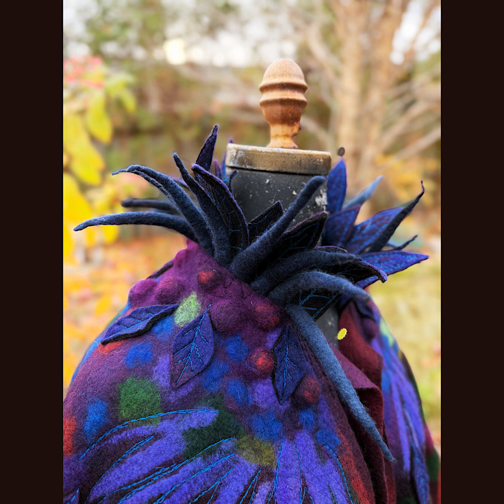 Handmade wool Felted Capelet