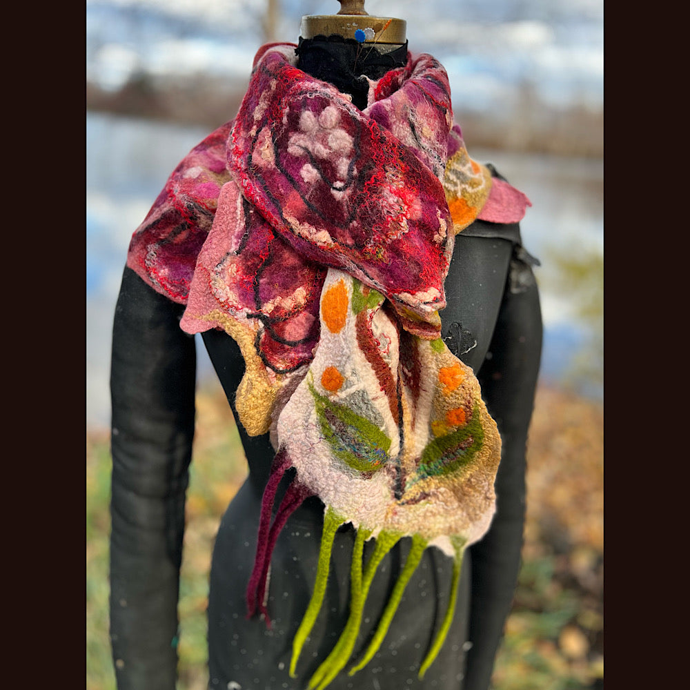 Felted Scarf 82” x 12”