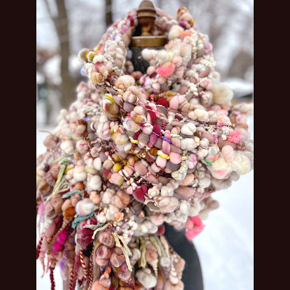 The Golden Rose Scarf 102” X 10” 1.7 pound!