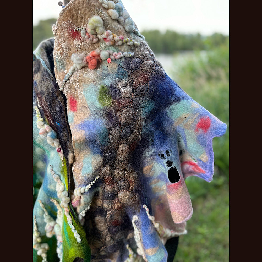 Felted Shawl 90” X 17”