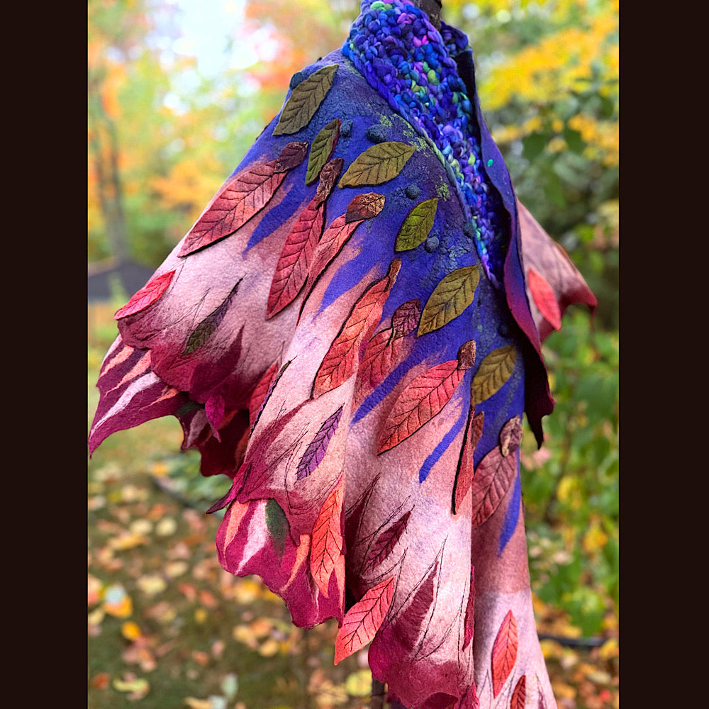 Handmade Felted Wool Scarf 80” X 29”