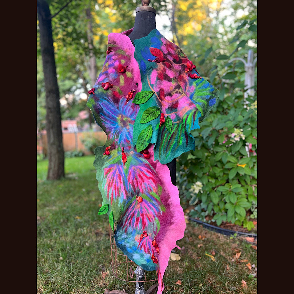 Felted Scarf 86” X 17”