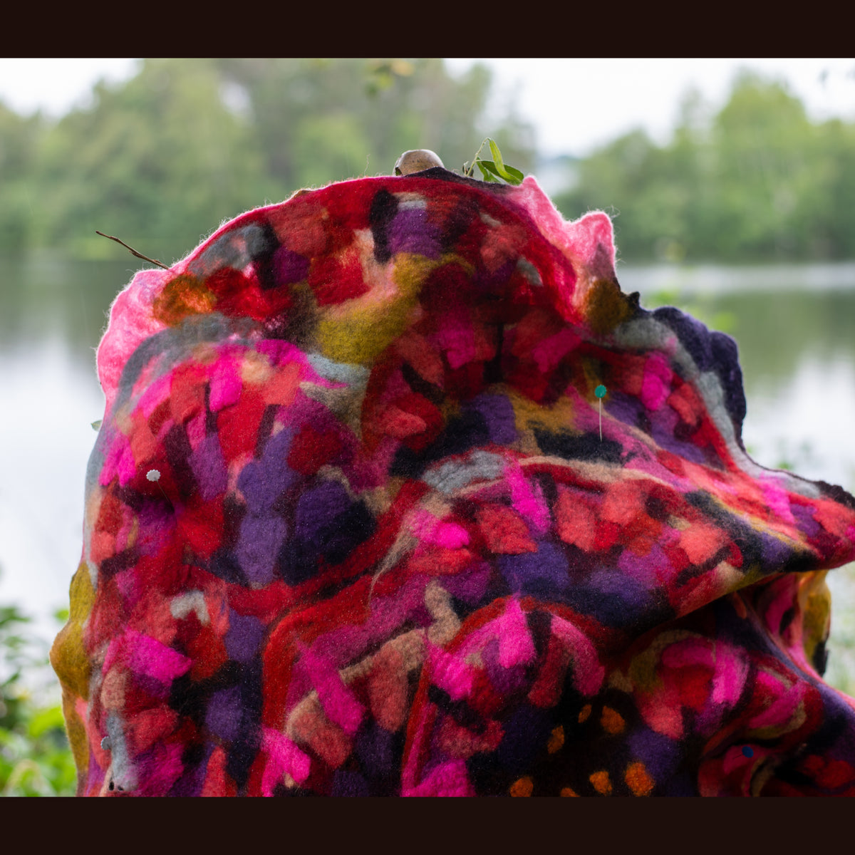 Felted Shawl 80” X 36”