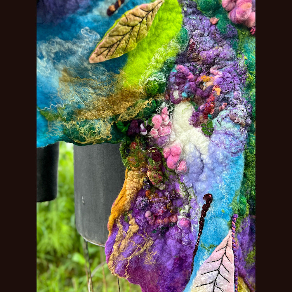 Felted Shawl 74”X 27”