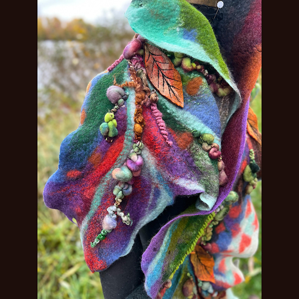 Felted Scarf 68” x 15”
