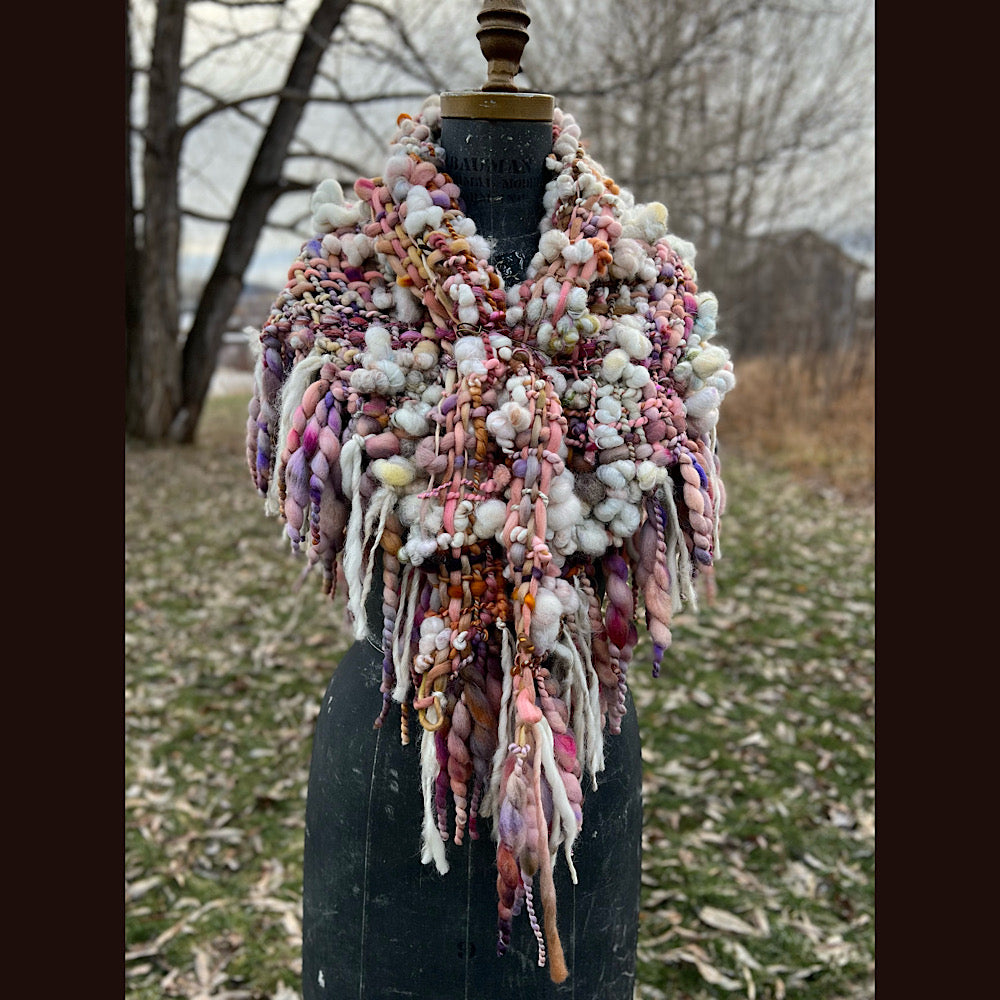 Golden Rose shawl 59” X 27”