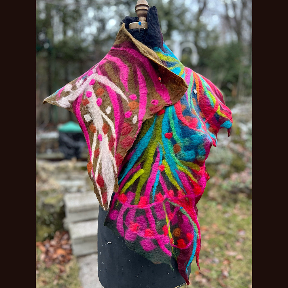 Felted Scarf 62” X 16”