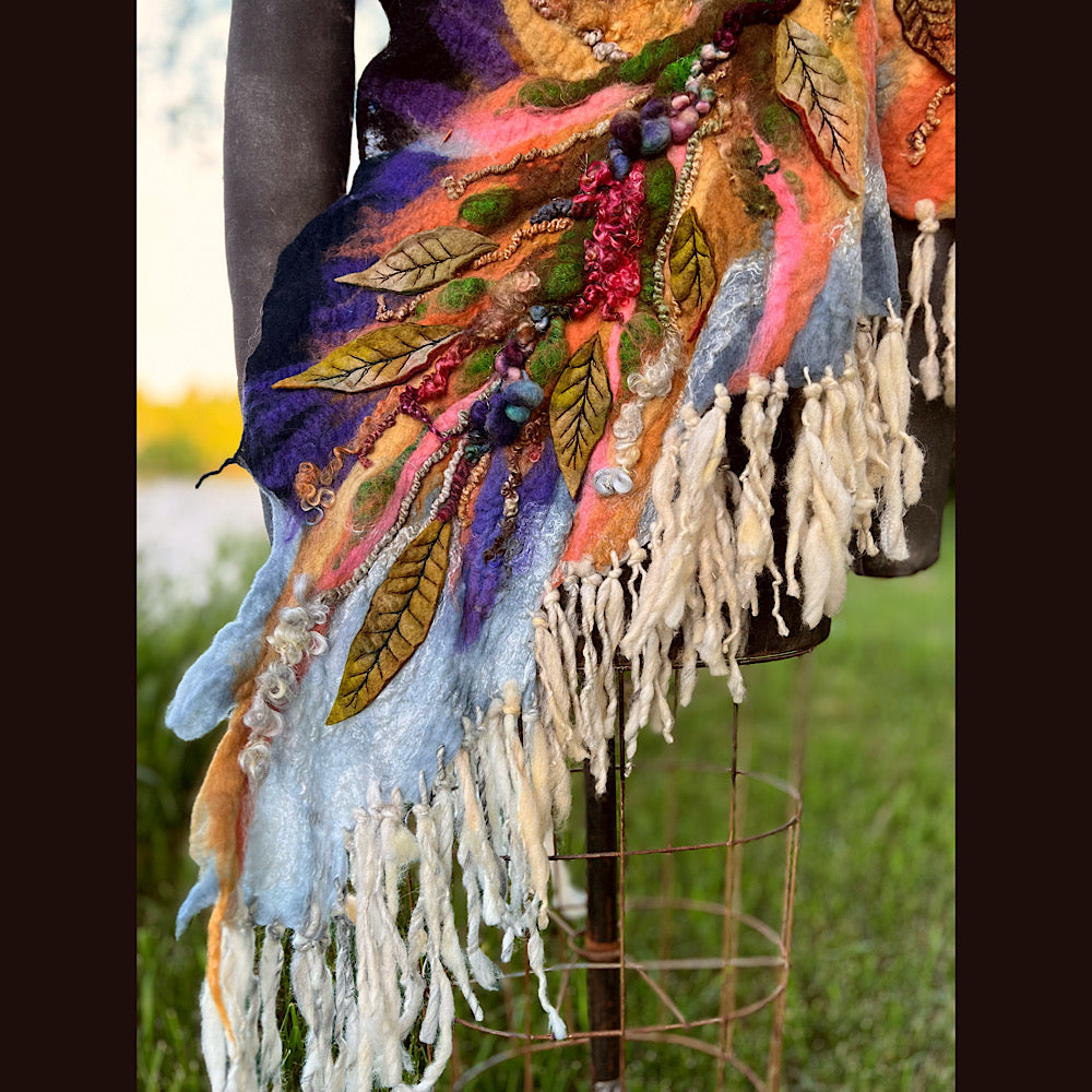 Felted Shawl 86” X 29”