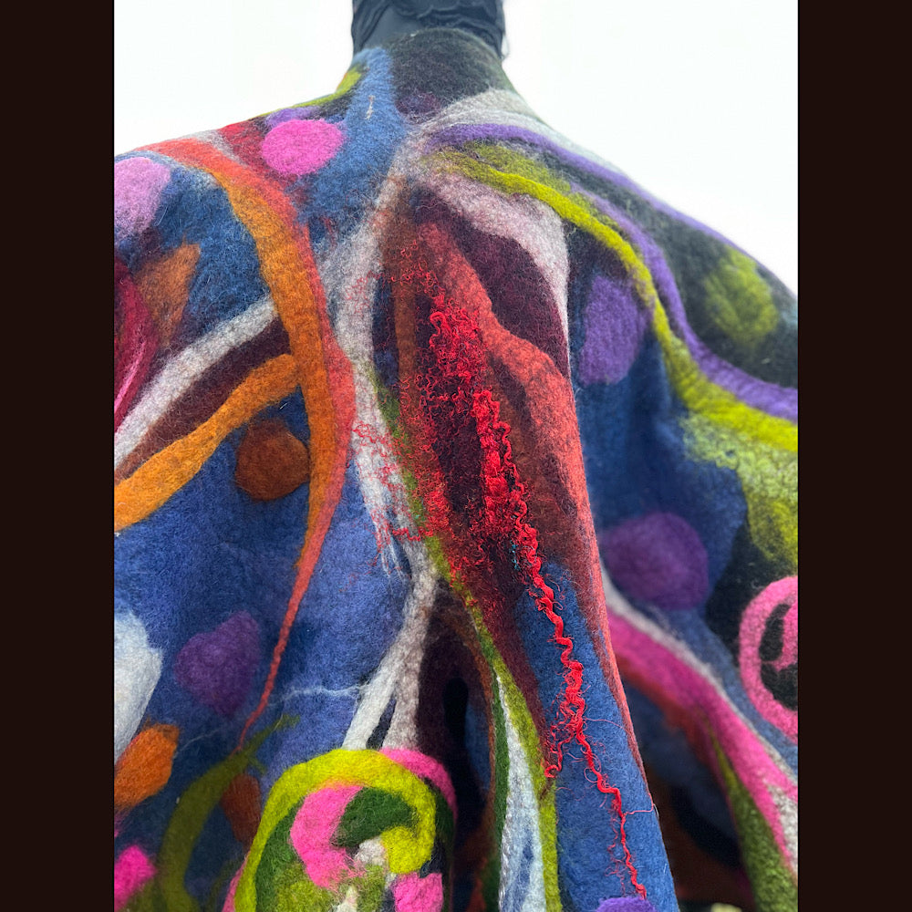 Felted Shawl 84” X 27”