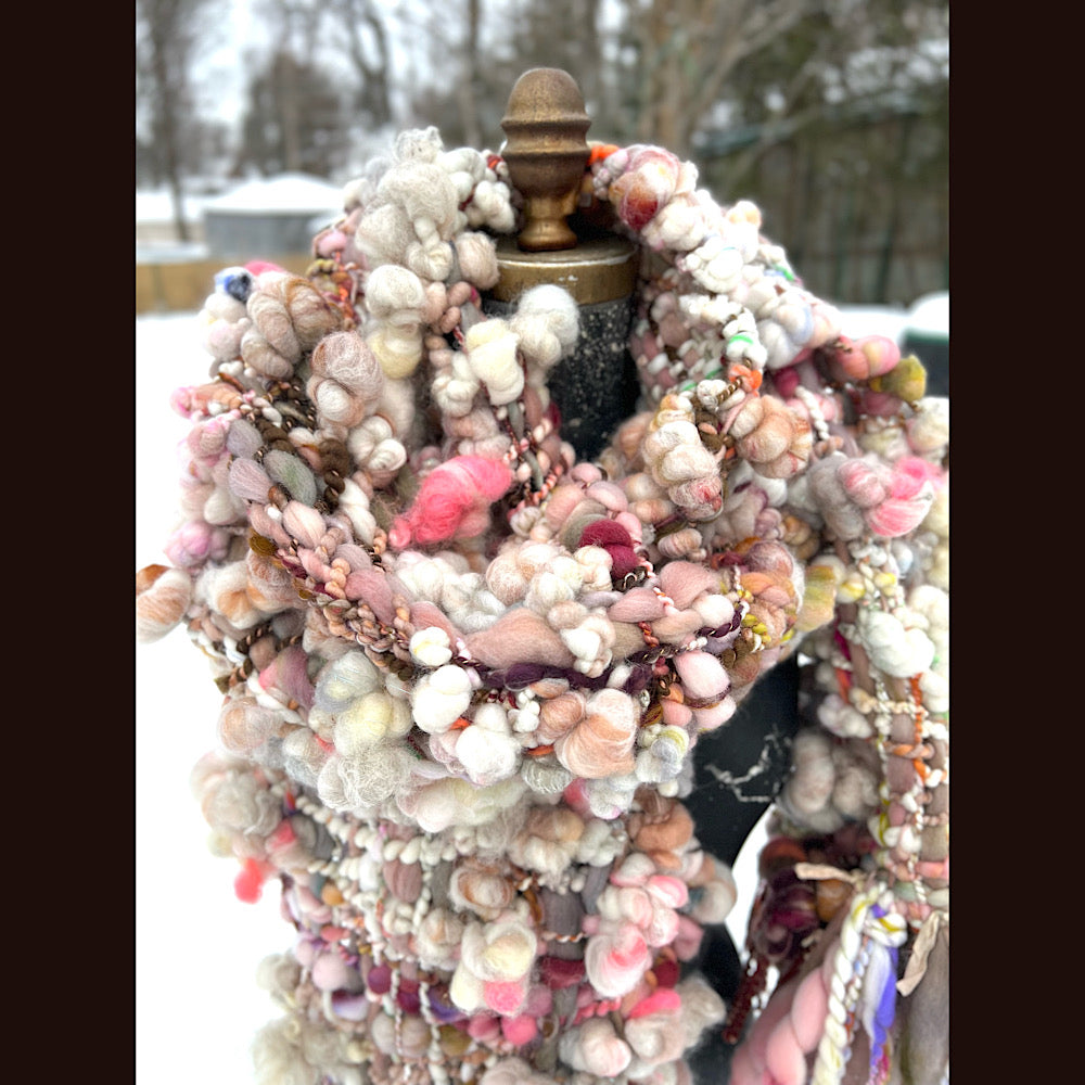 The Golden Rose Scarf 102” X 10” 1.7 pound!