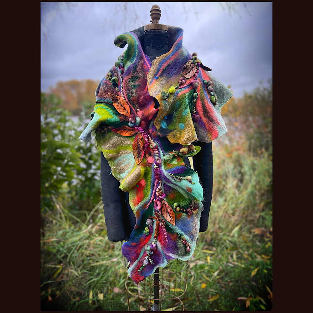 Felted Scarf 68” x 15”