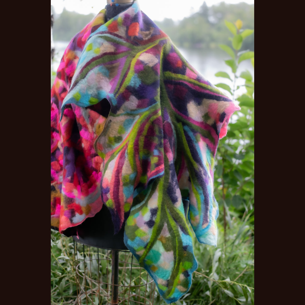 Felted Shawl 80” X 36”