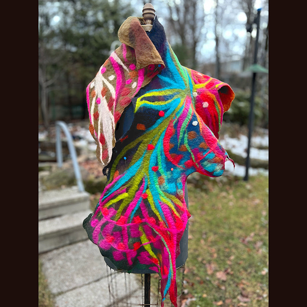 Felted Scarf 62” X 16”
