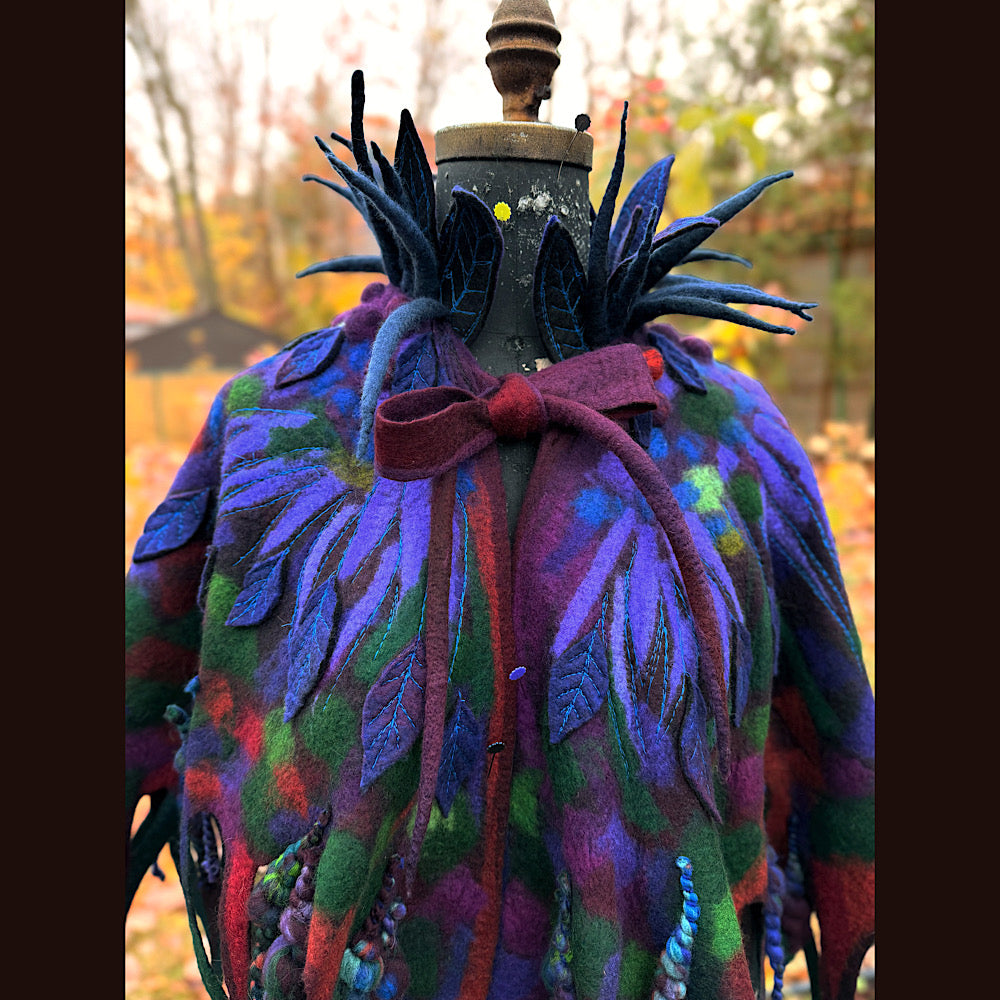 Handmade wool Felted Capelet