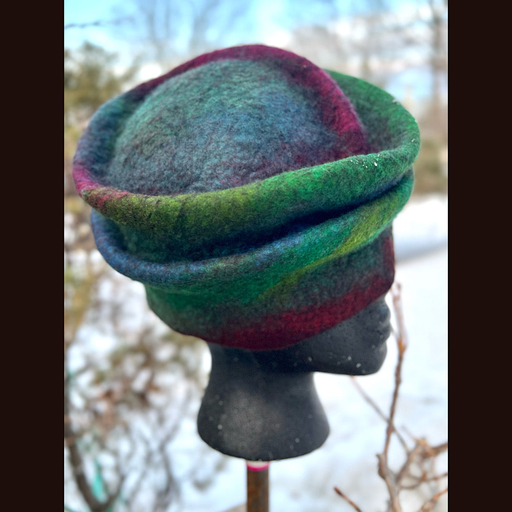 Felted top hat 23” 1/2 medium