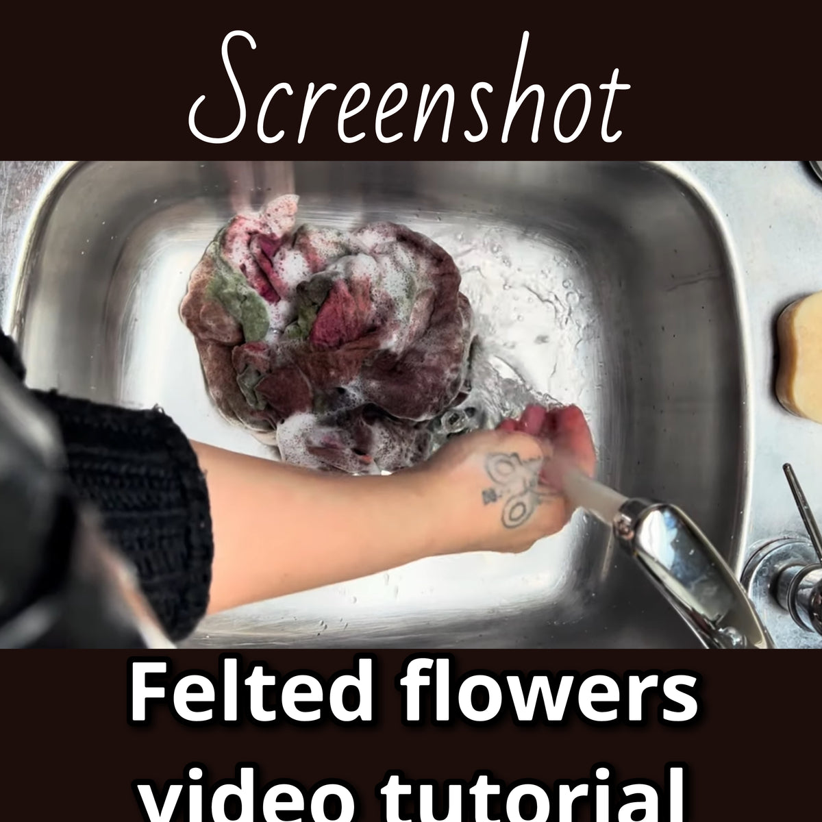 How I felt my flowers video tutorial