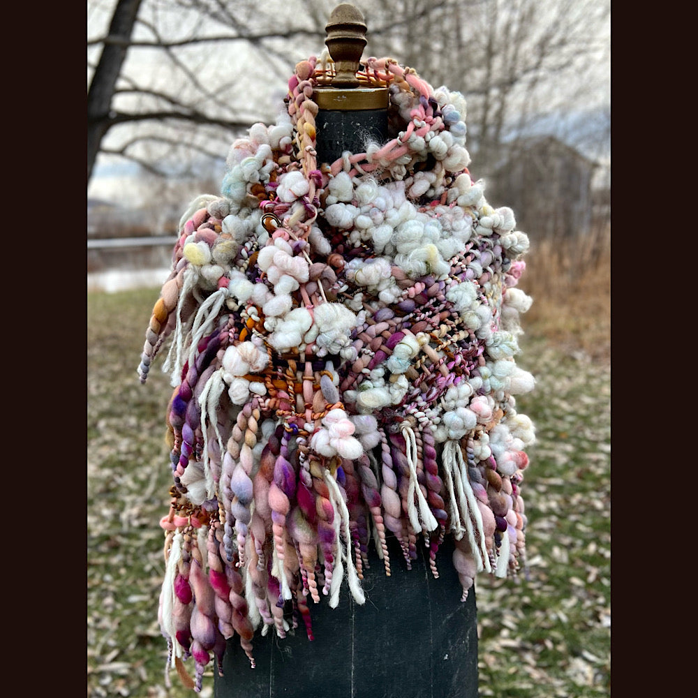 Golden Rose shawl 59” X 27”