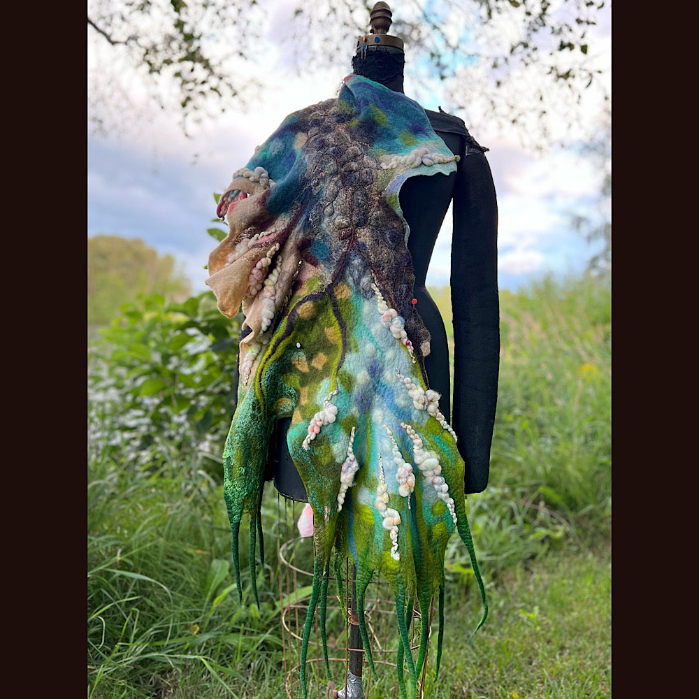 Felted Shawl 90” X 17”