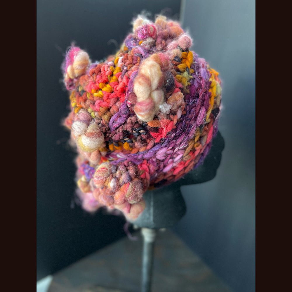 Knitted beret size small