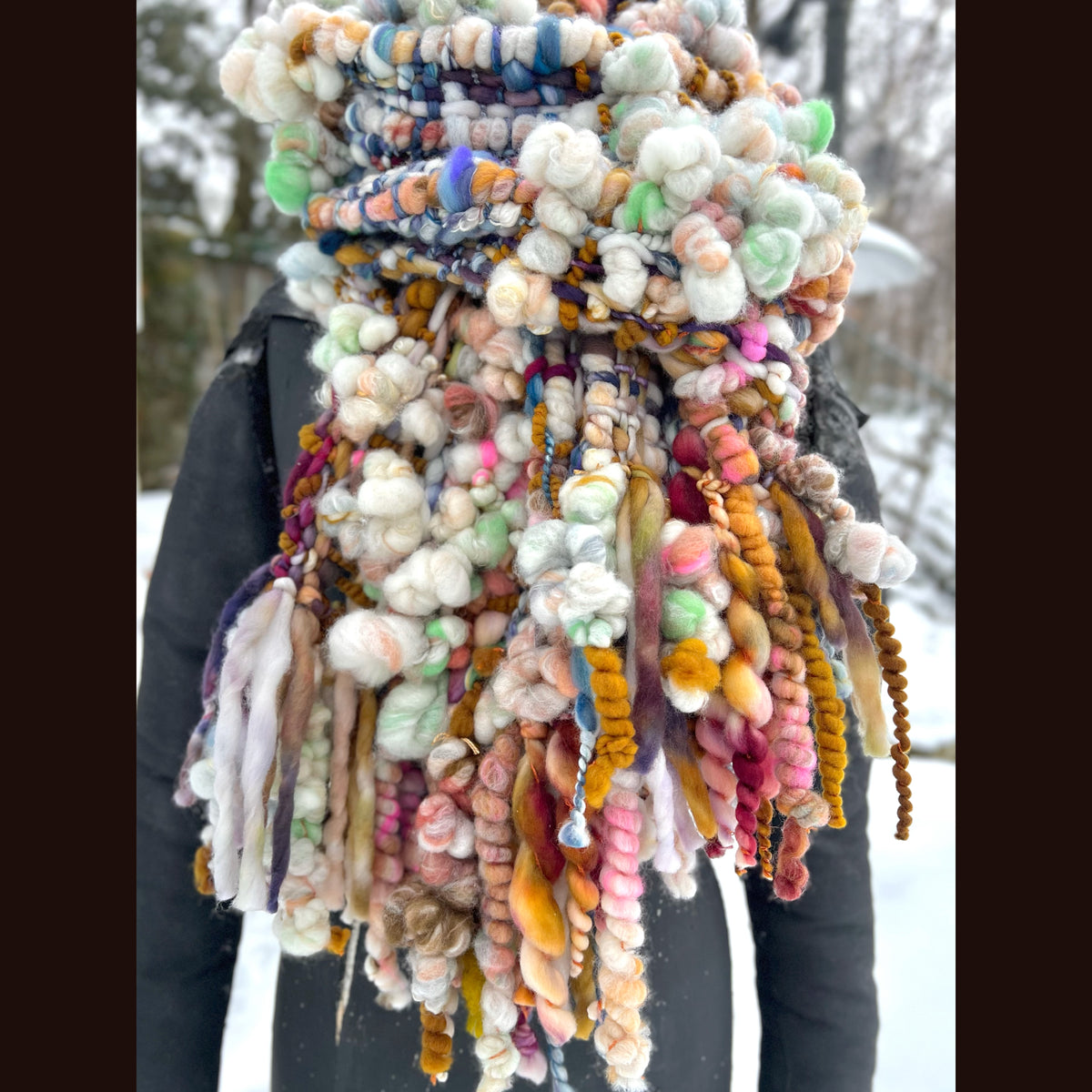 The Golden Rose Scarf 86” X 9”