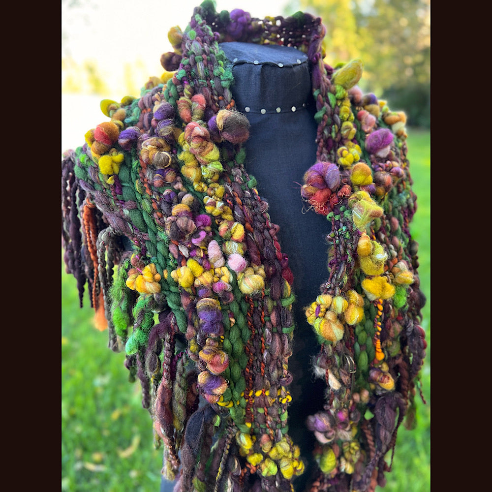 Woven shawl scarf 57” X 17”