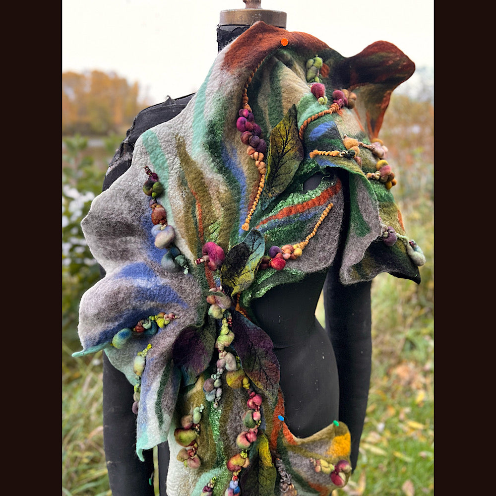 Felted Scarf 60” x 13”